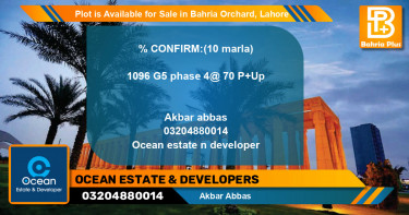 Residential Plot for Sale in Bahria Orchard, Lahore - (BP-88537)