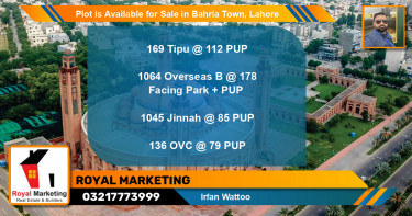 Residential Plot for Sale in Bahria Town, Lahore - (BP-88543)