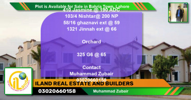 Residential Plot for Sale in Bahria Town, Lahore - (BP-88568)