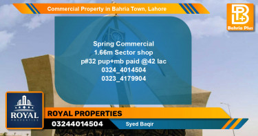 Commercial Property for Sale in Bahria Town, Lahore - (BP-88571)