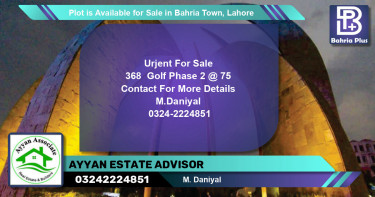 Residential Plot for Sale in Bahria Town, Lahore - (BP-88615)