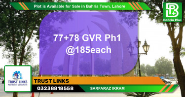 Residential Plot for Sale in Bahria Town, Lahore - (BP-88661)