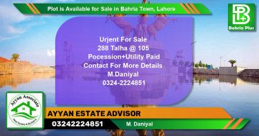 Residential Plot for Sale in Bahria Town, Lahore - (BP-88668)