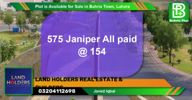Residential Plot for Sale in Bahria Town, Lahore - (BP-88682)