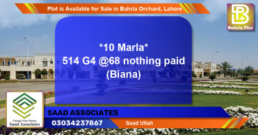 Residential Plot for Sale in Bahria Orchard, Lahore - (BP-88697)