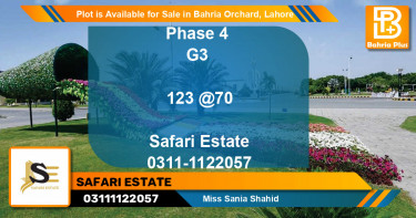 Residential Plot for Sale in Bahria Orchard, Lahore - (BP-88702)