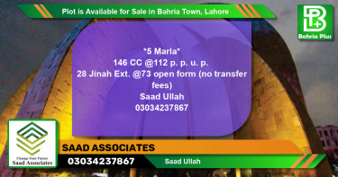 Residential Plot for Sale in Bahria Town, Lahore - (BP-88706)