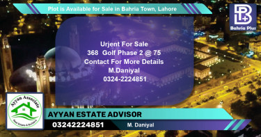 Residential Plot for Sale in Bahria Town, Lahore - (BP-88775)