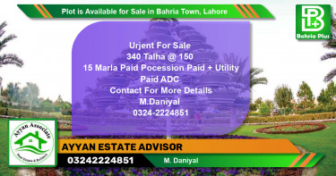 Residential Plot for Sale in Bahria Town, Lahore - (BP-88777)