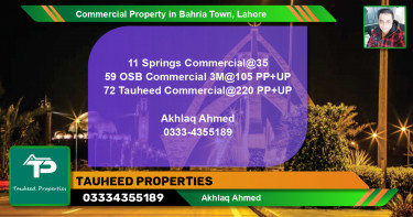 Commercial Property for Sale in Bahria Town, Lahore - (BP-88793)