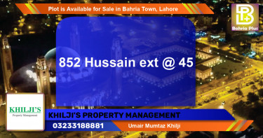 Residential Plot for Sale in Bahria Town, Lahore - (BP-88824)