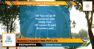Residential Plot for Sale in Bahria Town, Lahore - (BP-88880)