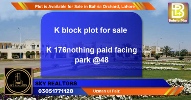 Residential Plot for Sale in Bahria Orchard, Lahore - (BP-88919)