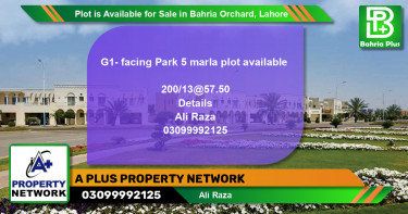 Residential Plot for Sale in Bahria Orchard, Lahore - (BP-88940)