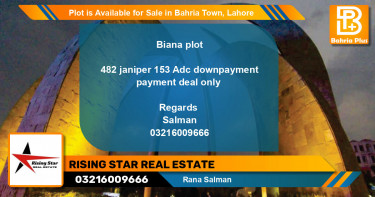 Residential Plot for Sale in Bahria Town, Lahore - (BP-88960)