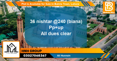 Residential Plot for Sale in Bahria Town, Lahore - (BP-88974)