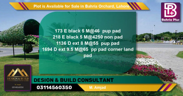 Residential Plot for Sale in Bahria Orchard, Lahore - (BP-88984)