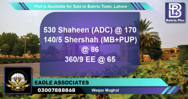 Residential Plot for Sale in Bahria Town, Lahore - (BP-89009)