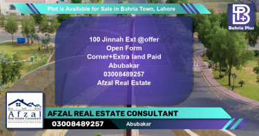 Residential Plot for Sale in Bahria Town, Lahore - (BP-89055)