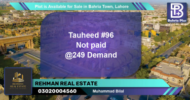 Residential Plot for Sale in Bahria Town, Lahore - (BP-89136)