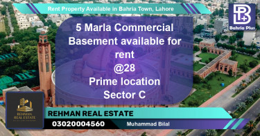 Residential Property for Rent in Bahria Town, Lahore - (BP-89146)