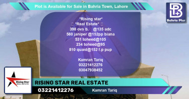 Residential Plot for Sale in Overseas B -  Bahria Town, Lahore - (BP-89153)