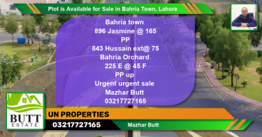 Residential Plot for Sale in Bahria Town, Lahore - (BP-89157)
