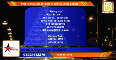 Residential Plot for Sale in Overseas B -  Bahria Town, Lahore - (BP-89213)
