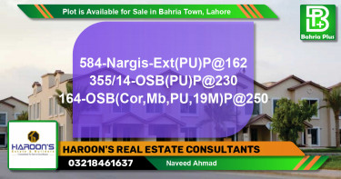 Residential Plot for Sale in Bahria Town, Lahore - (BP-89216)
