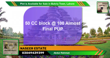 Residential Plot for Sale in Bahria Town, Lahore - (BP-89264)