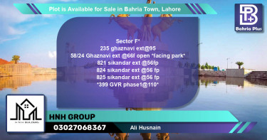 Residential Plot for Sale in Bahria Town, Lahore - (BP-89307)