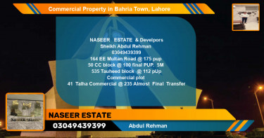 Commercial Property for Sale in Bahria Town, Lahore - (BP-89320)