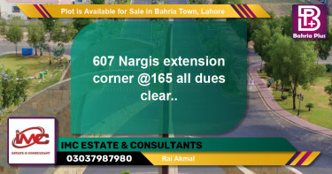 Residential Plot for Sale in Bahria Town, Lahore - (BP-89340)