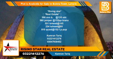 Residential Plot for Sale in Overseas B -  Bahria Town, Lahore - (BP-89342)