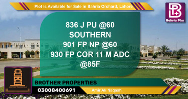 Residential Plot for Sale in Bahria Orchard, Lahore - (BP-89363)