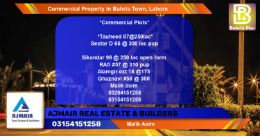 Commercial Property for Sale in Bahria Town, Lahore - (BP-89366)