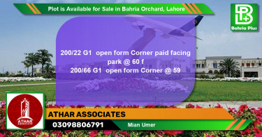 Residential Plot for Sale in Bahria Orchard, Lahore - (BP-89373)