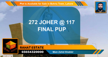 Residential Plot for Sale in Bahria Town, Lahore - (BP-89389)