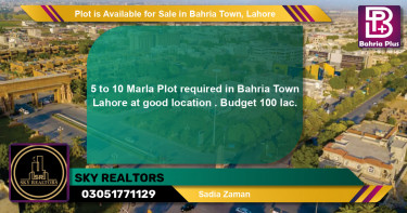 Residential Plot for Sale in Bahria Town, Lahore - (BP-89415)