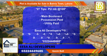 Residential Plot for Sale in Bahria Town, Lahore - (BP-89440)