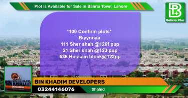 Residential Plot for Sale in Bahria Town, Lahore - (BP-89515)