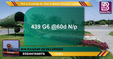 Residential Plot for Sale in Bahria Orchard, Lahore - (BP-89545)