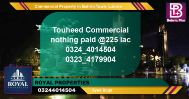 Commercial Property for Sale in Bahria Town, Lahore - (BP-89560)