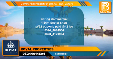Commercial Property for Sale in Bahria Town, Lahore - (BP-89561)