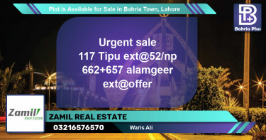 Residential Plot for Sale in Bahria Town, Lahore - (BP-89574)
