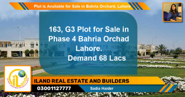 Residential Plot for Sale in Bahria Orchard, Lahore - (BP-89583)