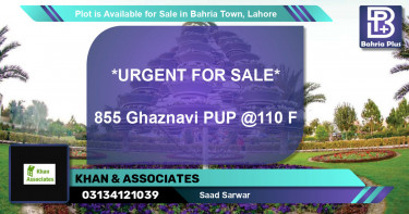 Residential Plot for Sale in Bahria Town, Lahore - (BP-89717)