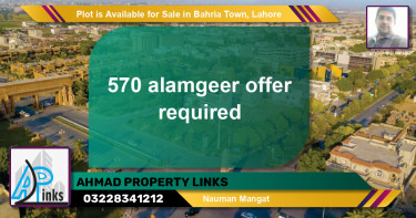 Residential Plot for Sale in Bahria Town, Lahore - (BP-89730)