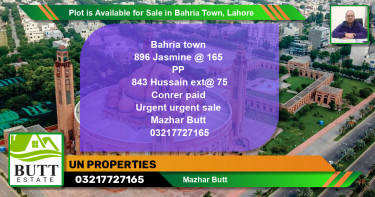 Residential Plot for Sale in Bahria Town, Lahore - (BP-89754)