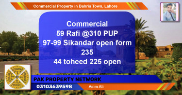 Commercial Property for Sale in Bahria Town, Lahore - (BP-89760)